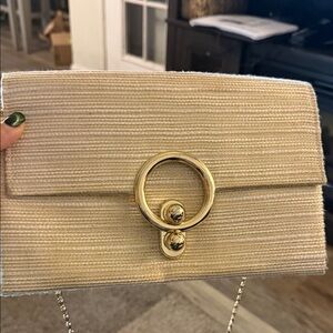 Kate Landry Gold Clutch Bag